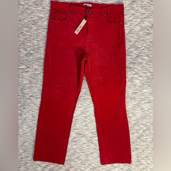 Nic+Zoe Velvet Straight Ankle Pants Sz 33 NWT | Women Velvet Straight Leg Pants- - Picture 4 of 10